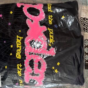sp5der hoodie p*nk